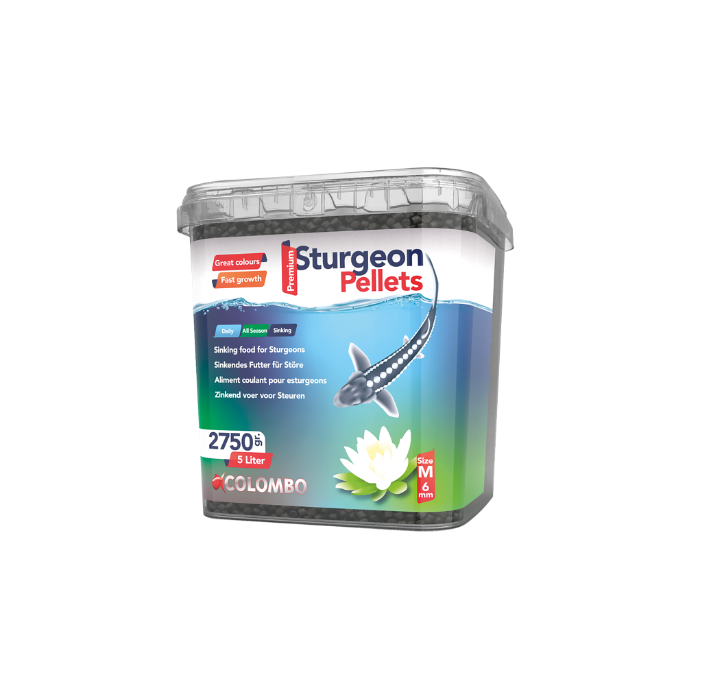 NOURRITURE ESTURGEON FOOD COLOMBO M 6MM 5L/2.750KG