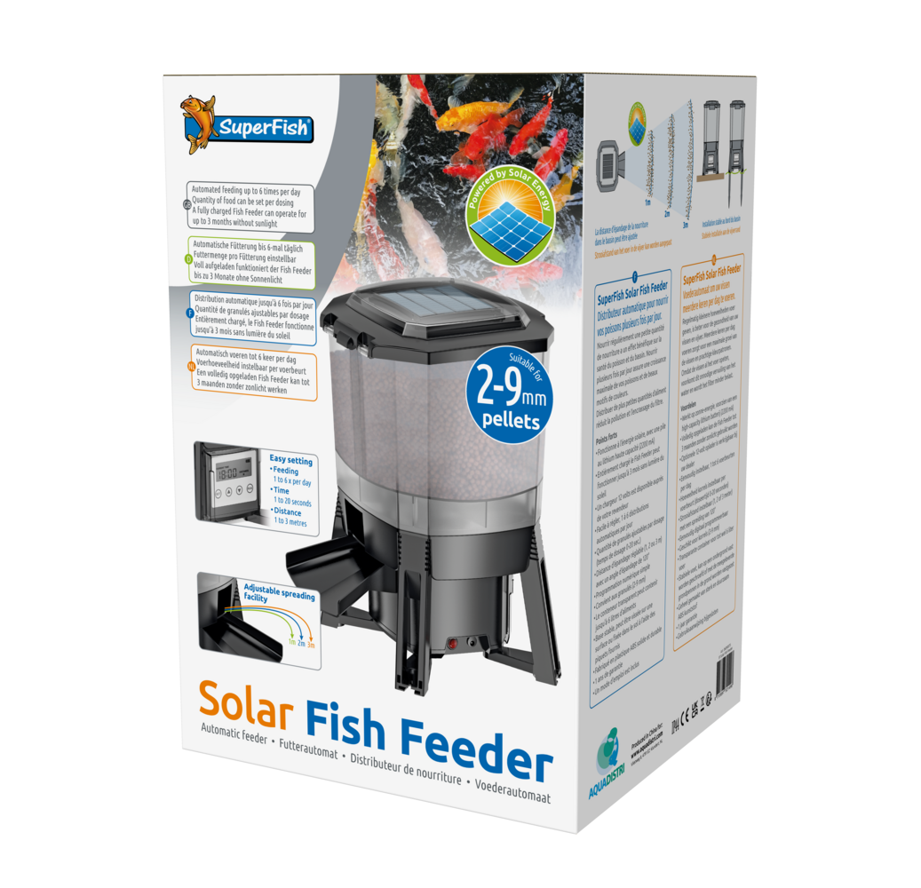 DISTRIBUTEUR NOURRITURE KOI SOLAIRE SF SOLAR FISH FEEDER 1