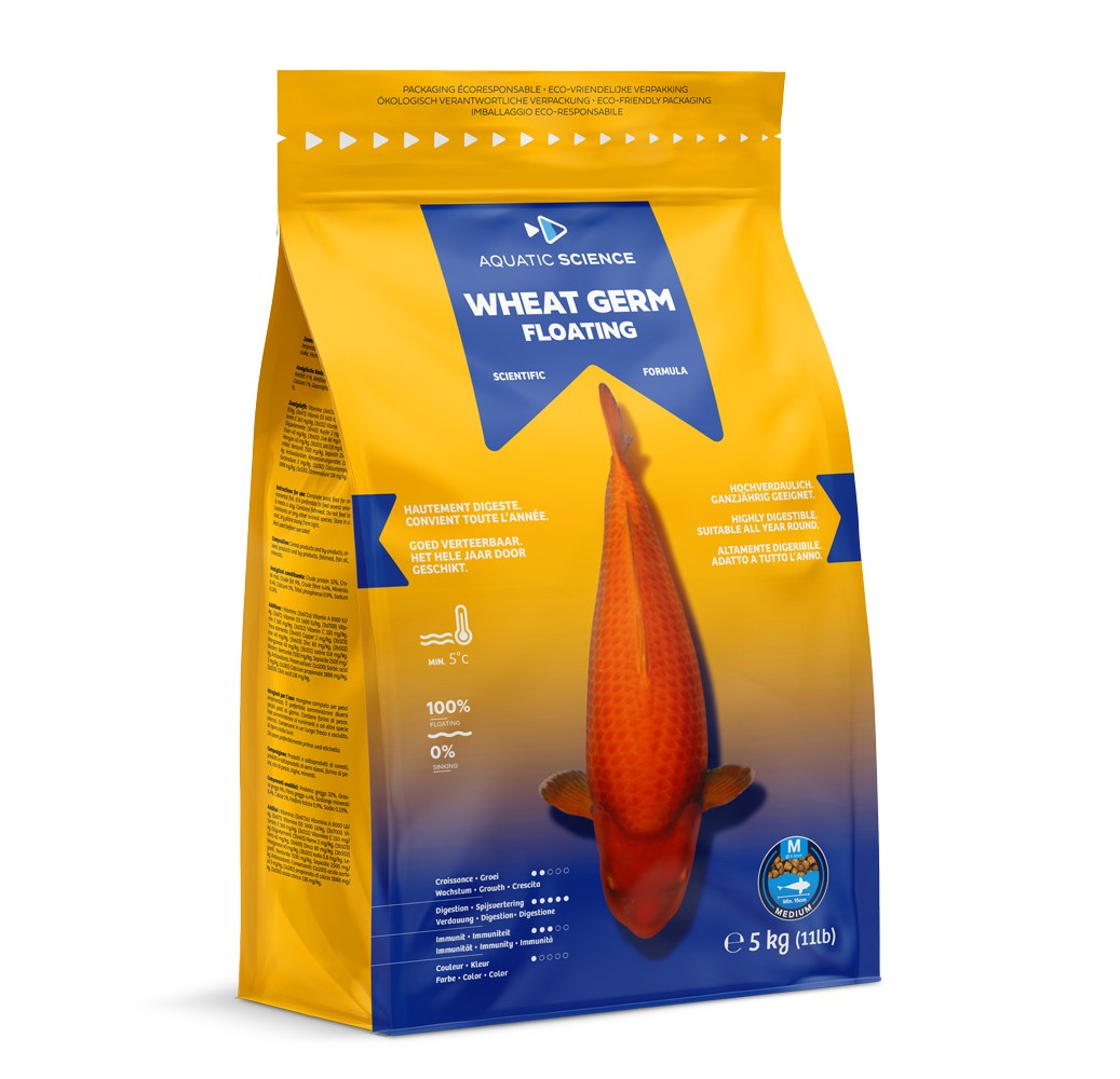 NOURRITURE KOI WHEAT GERM MEDIUM FLOTTANT 5KG