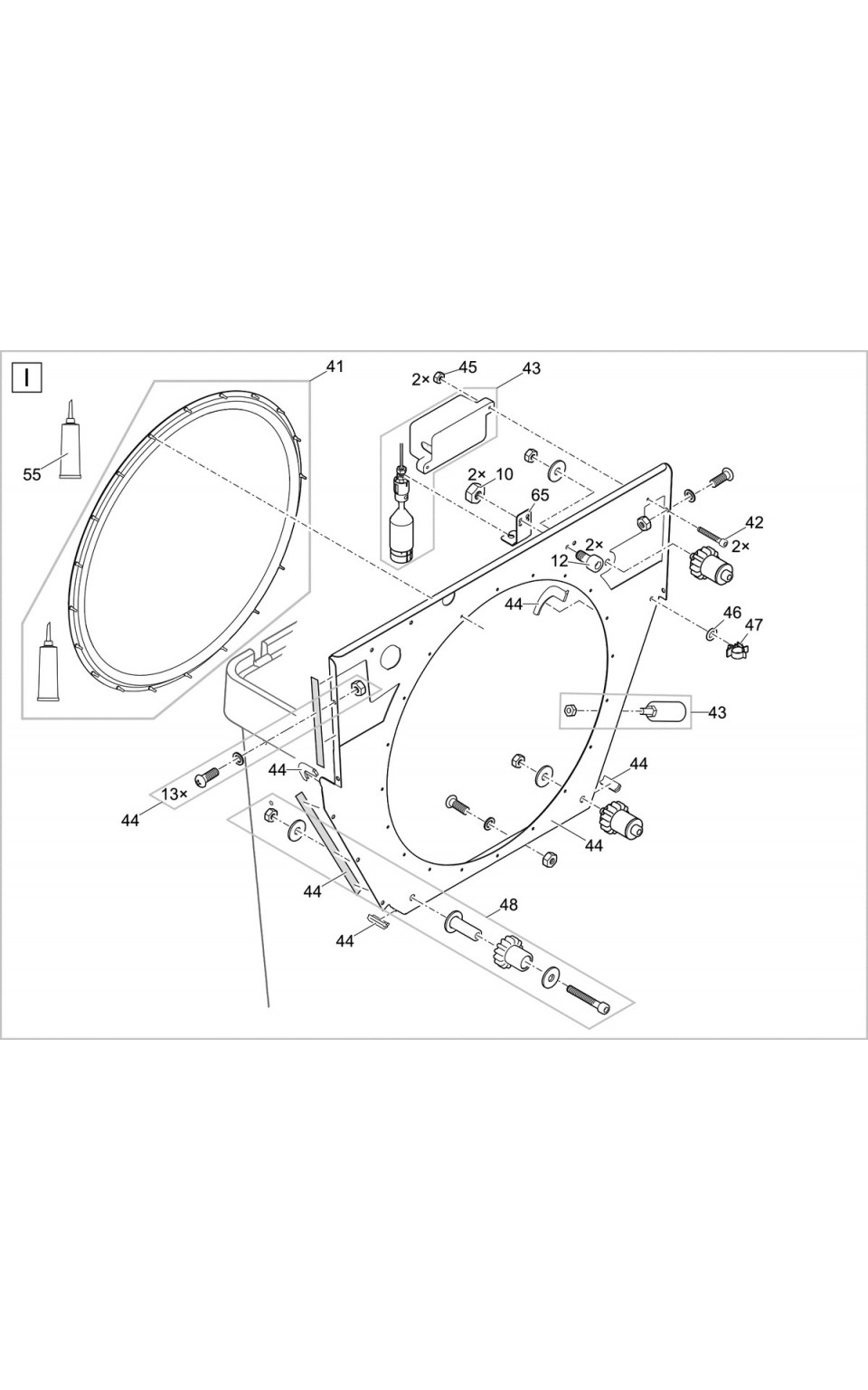 TAMBOUR PROFICLEAR PREMIUM DF-L EGC POMPAGE VUE ECLATEE N°I