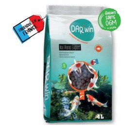 ALIMENT FLOTTANT DAR'WIN KOI POND EXPERT 7MM 2KG/4L